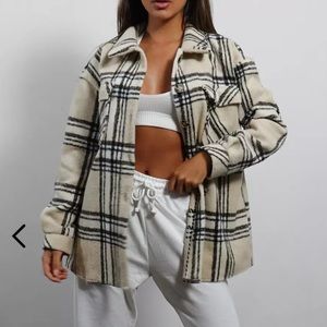 Missguided Plaid Shacket